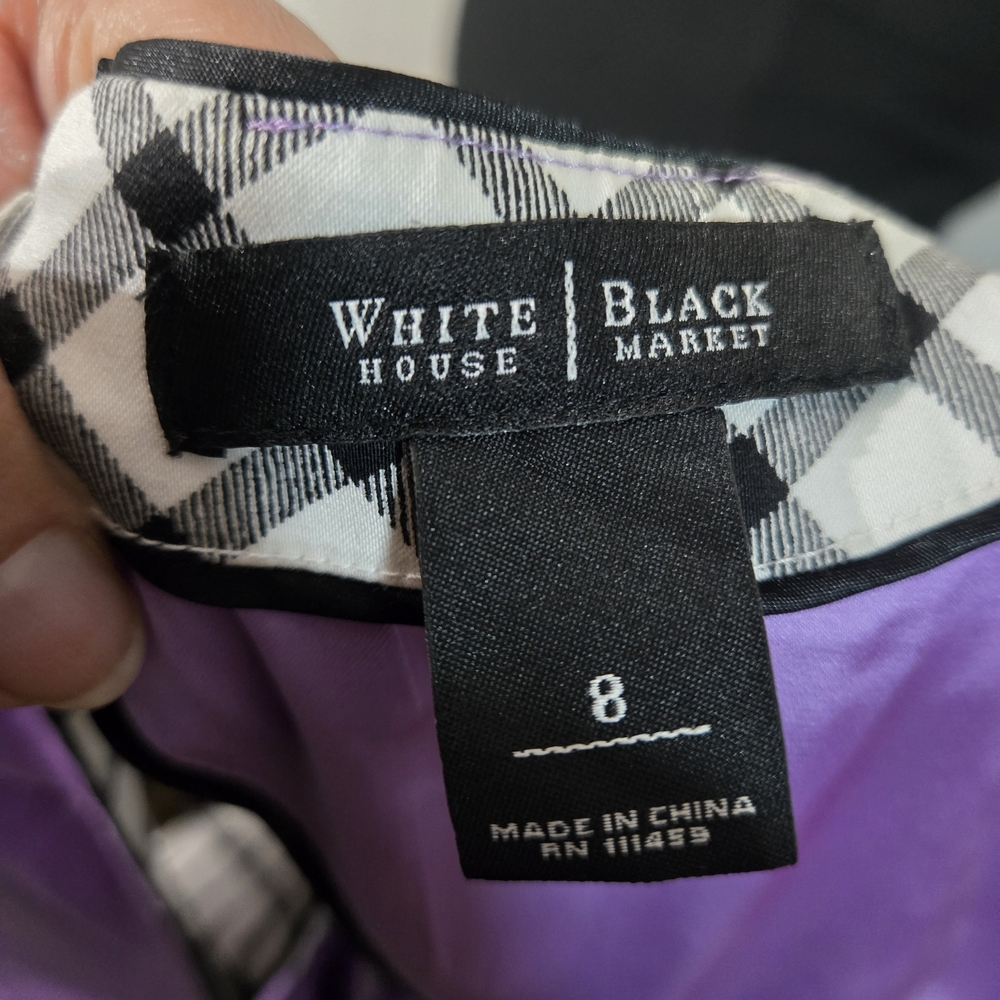White House Black Market Geometric Sleeveless Top - Picture 6 of 9